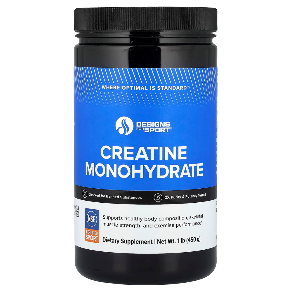 Designs For Health, Designs for Sport®, моногидрат креатина, 450 г (1 фунт)
