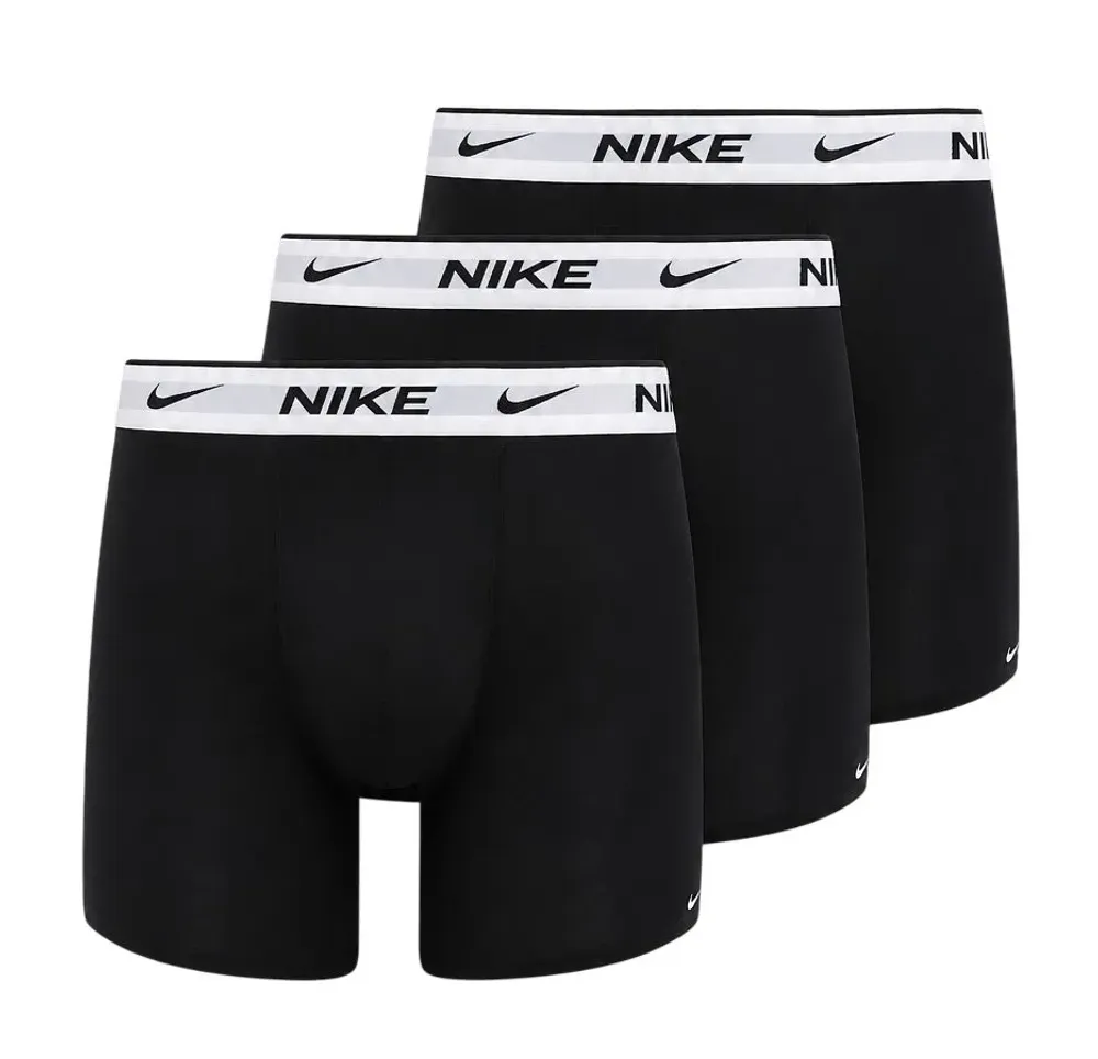 Мужские спортивные боксеры Nike Dri-Fit Essential Cotton Stretch Boxer Brief 3P - black/black/white