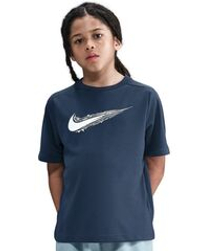 Детская теннисная футболка Nike Boys Multi Dri-FIT Short-Sleeve - midnight navy/white