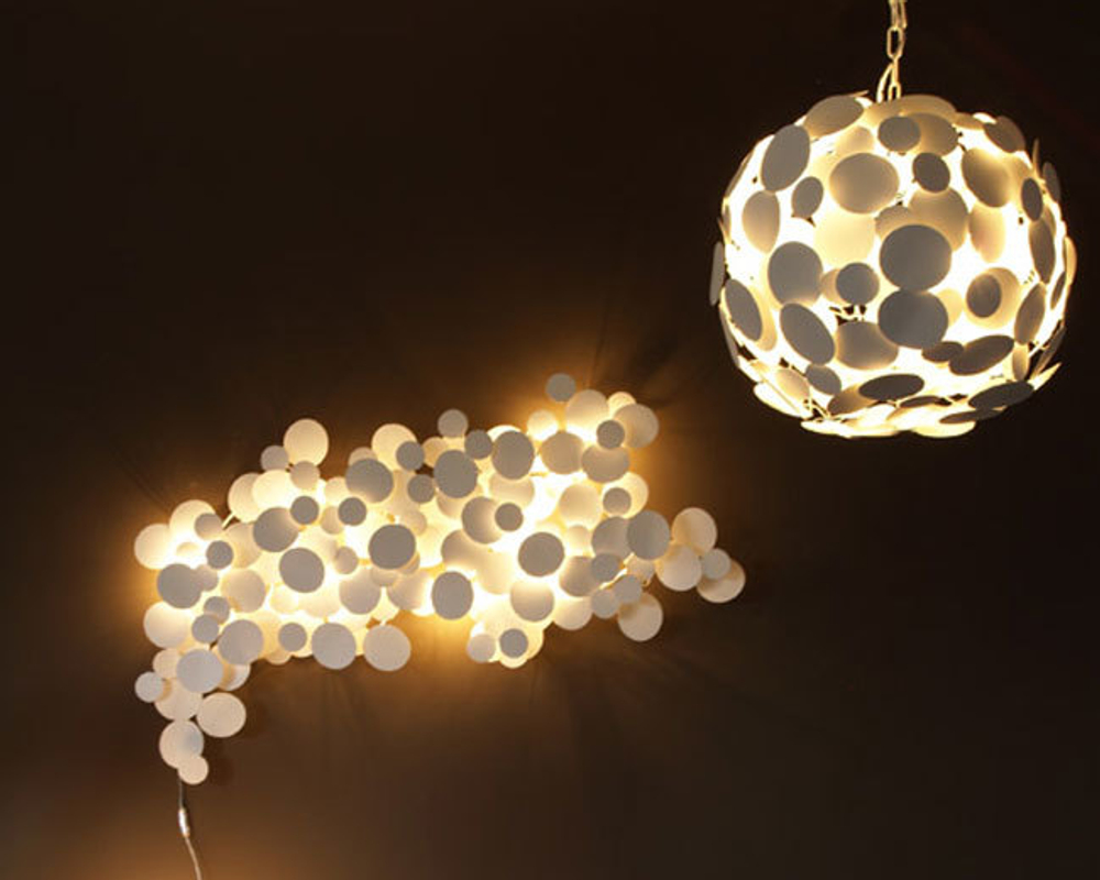 Wall lamp pandore round disk