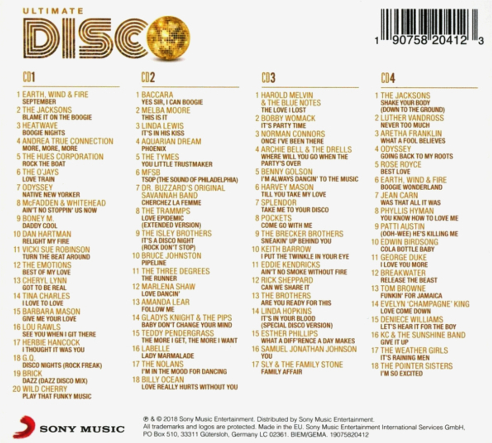 Сборник / Ultimate... Disco (4CD)