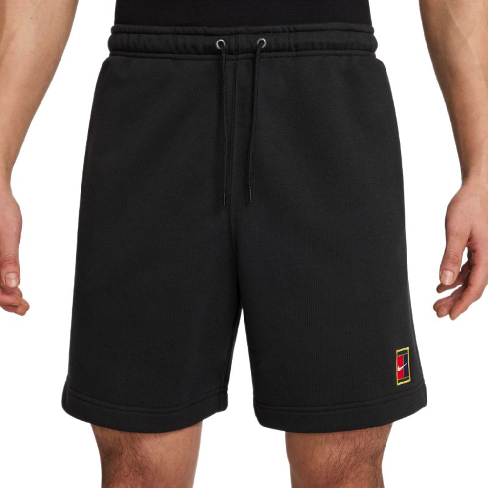 Мужские теннисные шорты Nike Court Heritage Dri-FIT Fleece - black