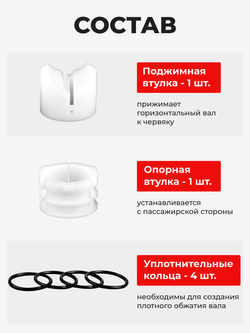 Ремкомплект рулевой рейки для ЭУР Hyundai IX 35 (I) (2011-2013) (R-40)