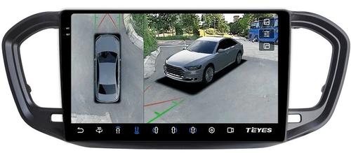 Магнитола для Lada Vesta NG 2023+ (ШГУ, рамка черная матовая 9) - Teyes CC3-2K-360 на Android 10, Быстрая, 2K QLED, CarPlay, 4G SIM-слот, 4 камеры в комплекте