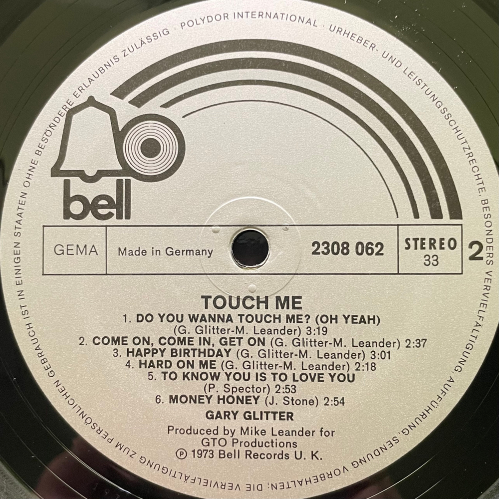 Gary Glitter ‎– Touch Me (Германия 1973г.)