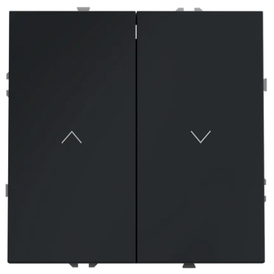 VLS020707 Выключатель встраиваемый VOLTUM S70 для жалюзи 10А, (графит). (ТМ Maytoni)