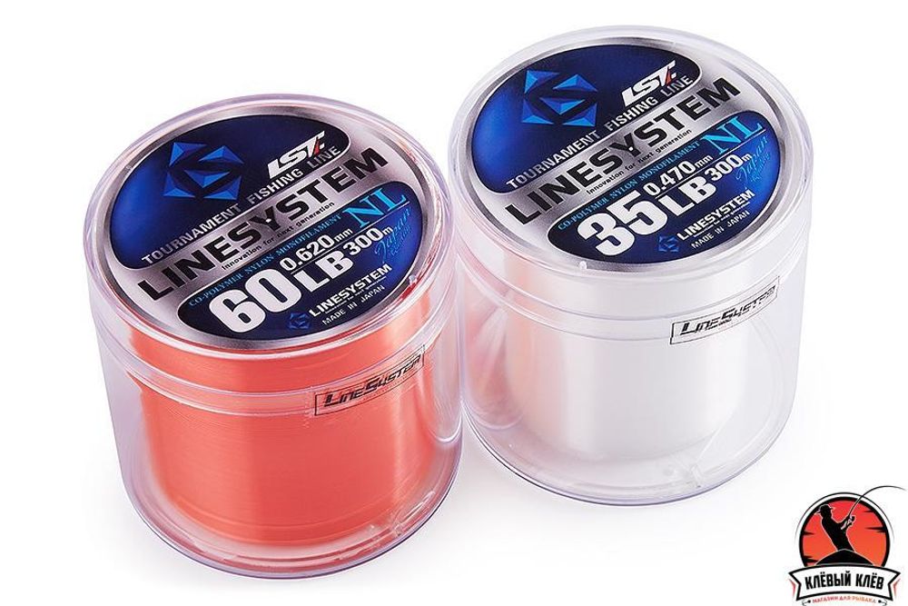 Леска LINESYSTEM Bobbin NL clear 300m 50LB #12,0 (0,57mm)
