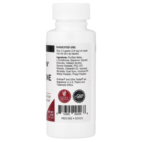 Kirkman Labs, Крем с глутатионом, 57 г (2 унции)