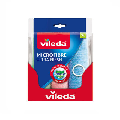 Салфетки Vileda Ultra Fresh микрофибра антибактериальная (3 шт)