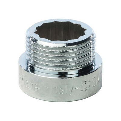 Удлинитель резьбовой STOUT SFT 0002 - 3/4" длина 10 мм (ВР/НР, латунь хромированная)