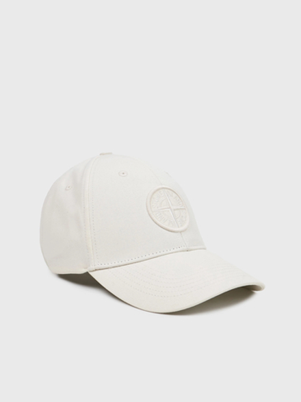 Бейсболка Stone Island 9100013 COTTON REPS Ivory