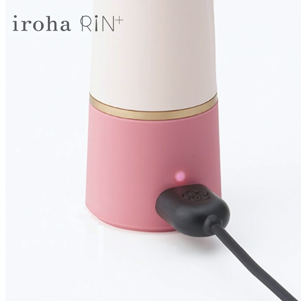 Нежно-розовый вибратор с шаровидной мягкой головкой IROHA Rin+ Sango - 16 см. (Цвет: нежно-розовый)