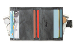 Jeep Genuine Leather Small Card Holder Men"s Light Gray
