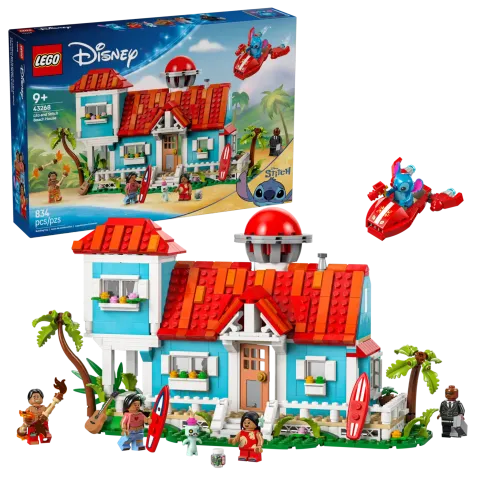 Конструктор LEGO Disney 43268 Пляжный домик Лило и Стича