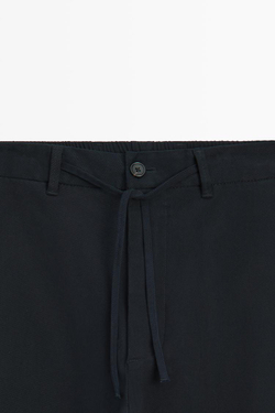 Massimo Dutti Брюки-джоггеры, темно-синий