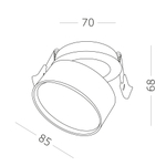 Светильник встраиваемый LED 9W 4000K