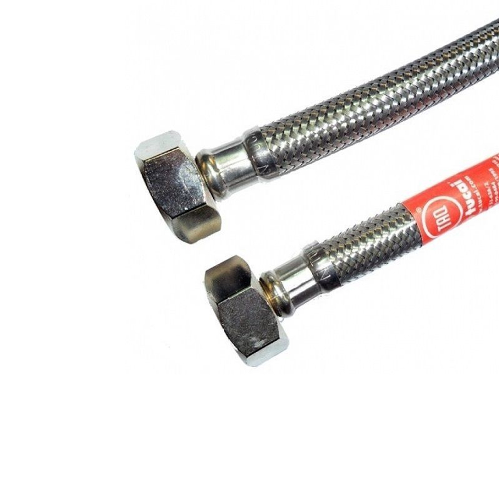 Гибкая подводка Tucai в стальной оплетке, 200 см, 1/2", вн. - вн. 6446
