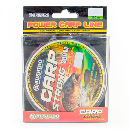 Леска Bushido Carp Strong, темно-коричневый (300м)