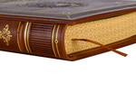Подарочная записная книга ручной работы. Кожаный переплет.