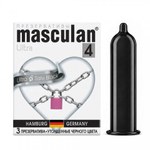 Презервативы MASCULAN 4 ULTRA & SAFE BLACK (УЛЬТРАПРОЧНЫЕ черные) 3 штуки