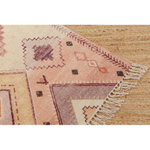 Ковер из хлопка с этническим орнаментом цвета лаванды из коллекции ethnic, 160x230 см