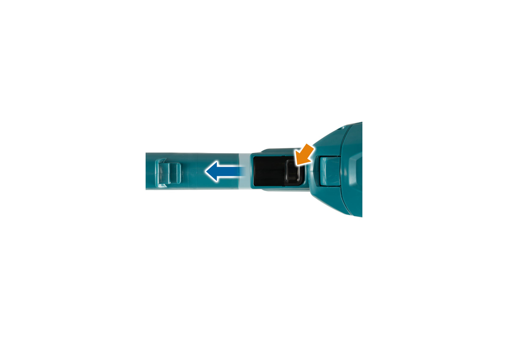 Аккумуляторный пылесос Makita XGT BL 40В, Li-ion, цвет бирюза, работа с мешками CL002GZ01