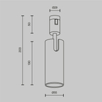 Магнитный трековый светильник Maytoni FLARITY Focus Led TR144-1-12W4K-W-B