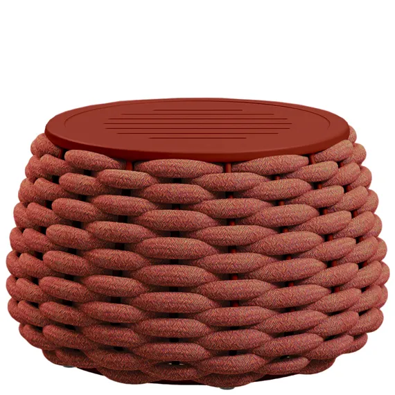 Уличный пуф-столик Pouf Ø67х40 см, терракотовый