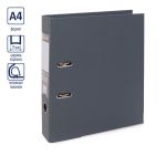 Регистратор PVC, 2-х стороннее покрытие, мет.уг. 75 мм, 10 шт, Premier A4 арочный механ, серый ЕС100262015, Expert Complete