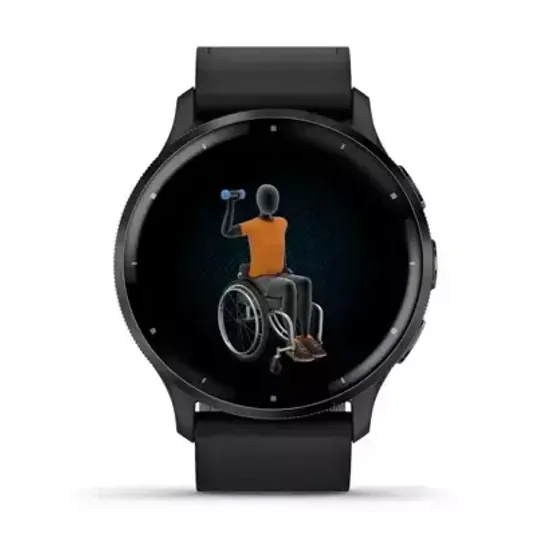 Смарт-часы Garmin VENU 3 black case and black leather band 010-02784-52