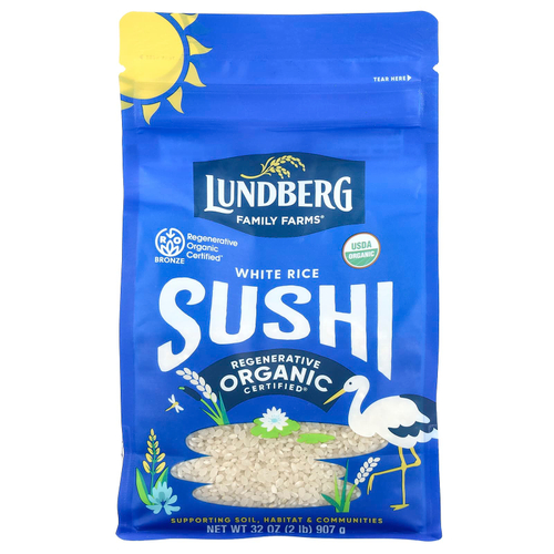 Lundberg, Органический суши с белым рисом, 907 г (32 унции)