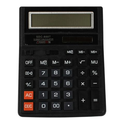 Калькулятор настольный 12разр, 21*15,5см D-608B-3308