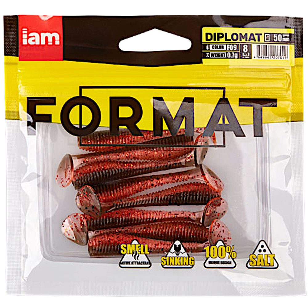 Мягкая приманка IAM Format Diplomat 074мм 2.2г(3.0г) -