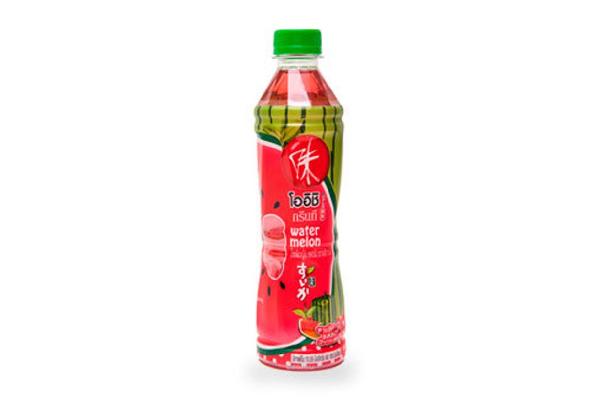 Японский зеленый чай со вкусом арбуза Oishi, 380мл