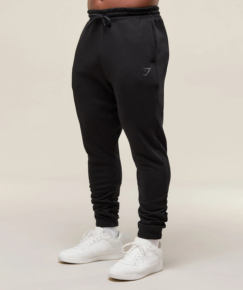 Штаны GYMSHARK Power Wordmark Joggers Black