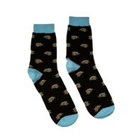 Носки BOOMERANGS Унылый котик, черный