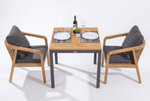 Стол обеденный Ideal Patio ТЕЛЛА алюминий, тик 80x80 см (4 ножки) резервный дубль