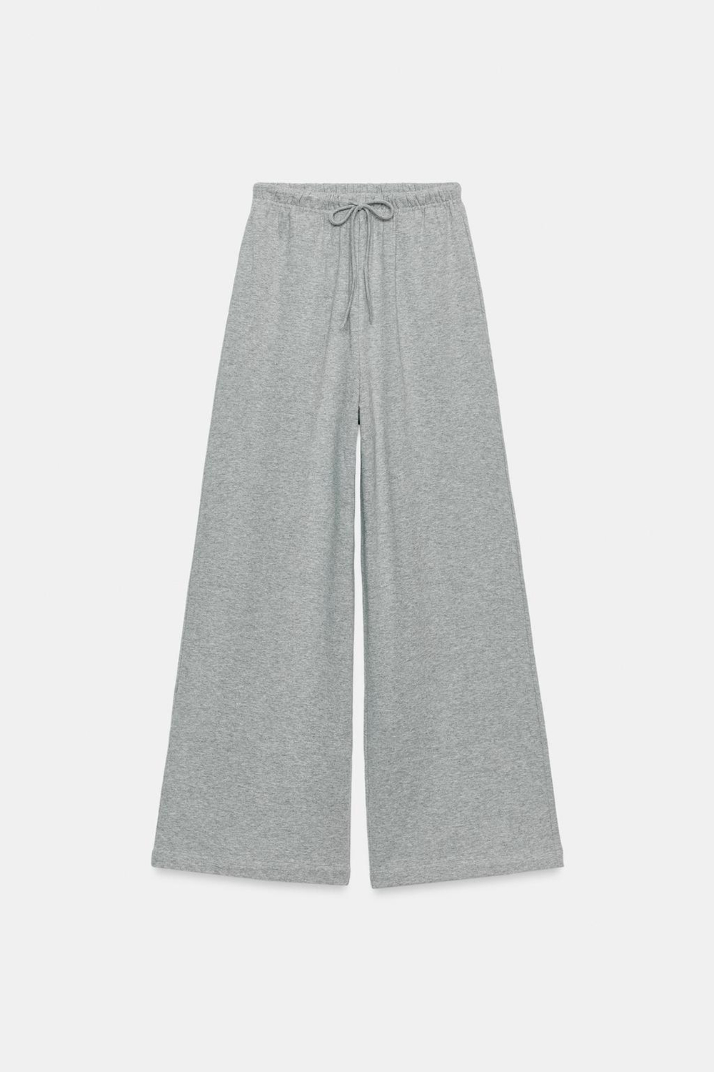 ZARA ШИРОКИЕ СВОБОДНЫЕ БРЮКИ, СЕРЫЙ