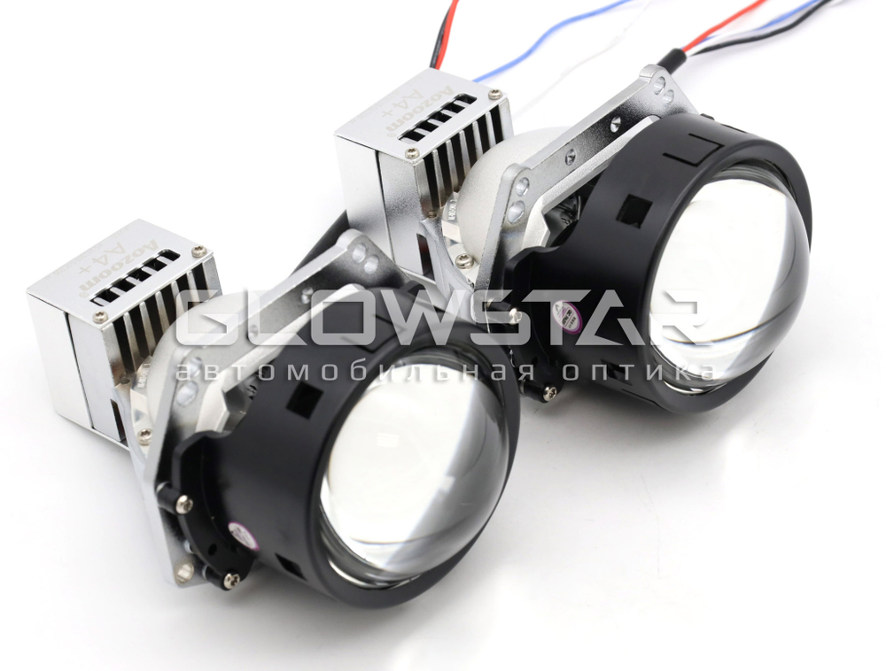 Билед модули Aozoom A4+ 2024 3.0 дюйма, 2 чипа, 5500K, 12V, 58W/67W, крепление 3R (комплект, 2шт)