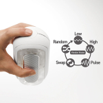 Белый мастурбатор с вибрацией Tenga Flip Zero Gravity TFZ-104