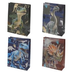 GAEM Пакет подарочный (бумага 210г/м2, блок 12шт), L30 W12 H41,5 см, 4в.