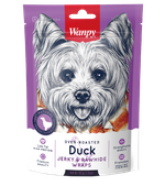 Wanpy Dog Лакомство для собак Кости из сыромятной кожи с утинным мясом, 100 гр