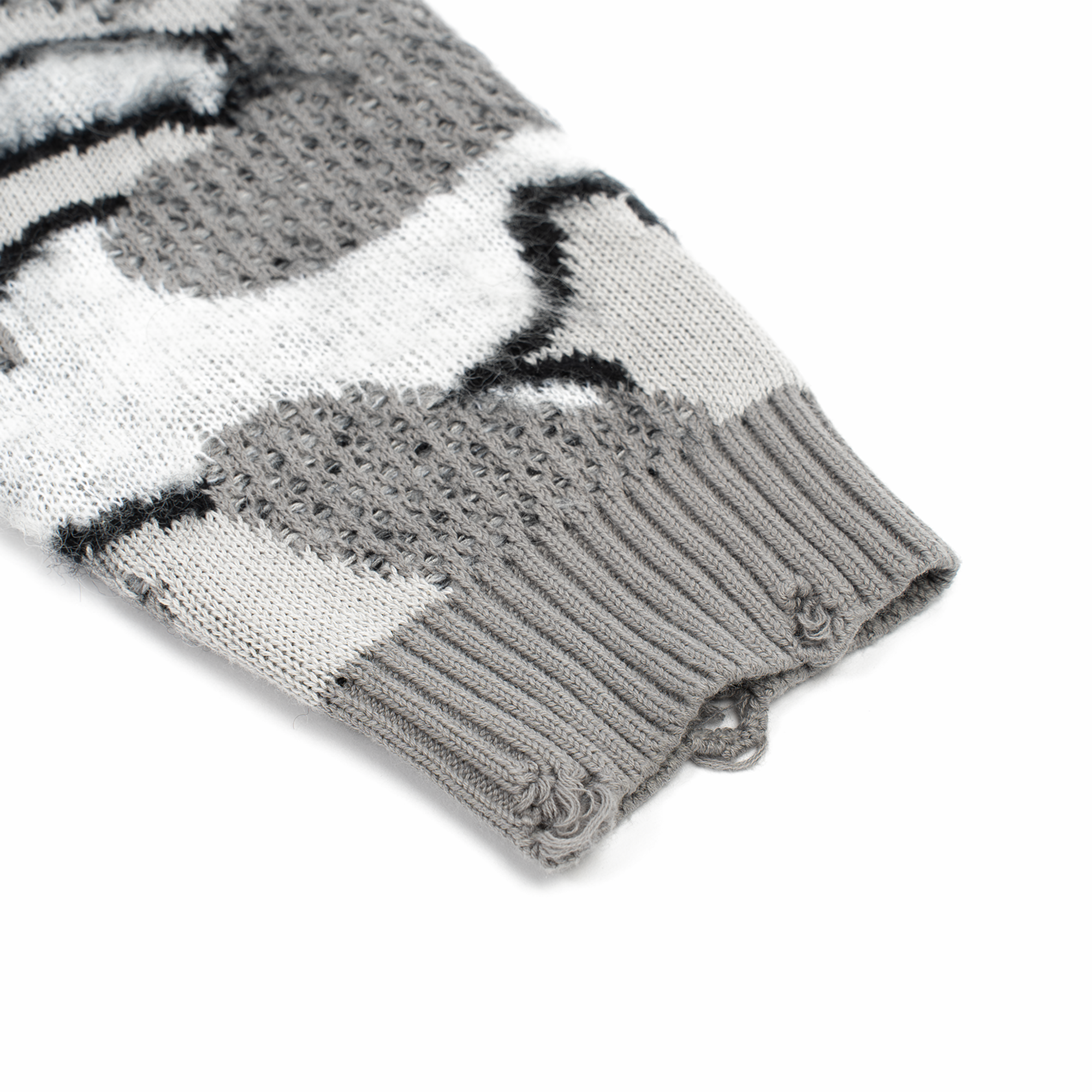 «Optical Camo» Mohair Sweater