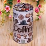 Банка для продуктов металлическая «Coffee» 1800мл круглая
