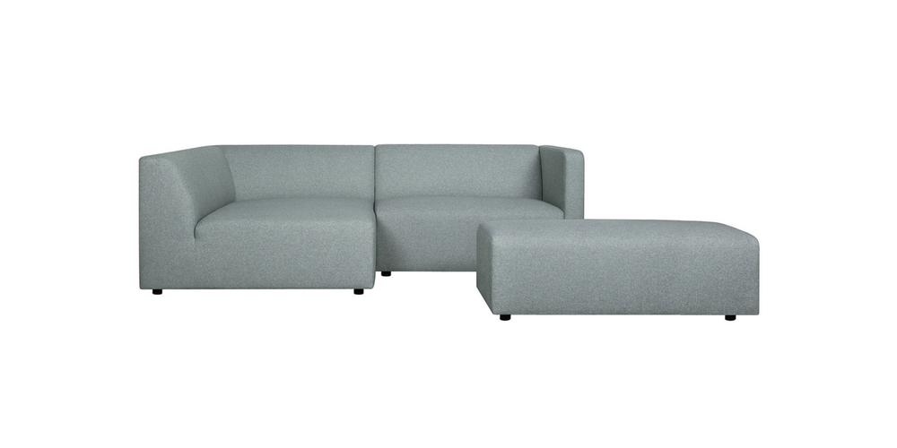 Диван John 95*220*73/42 divan right/std/FC  fabric customer Legs: plasric/№37С