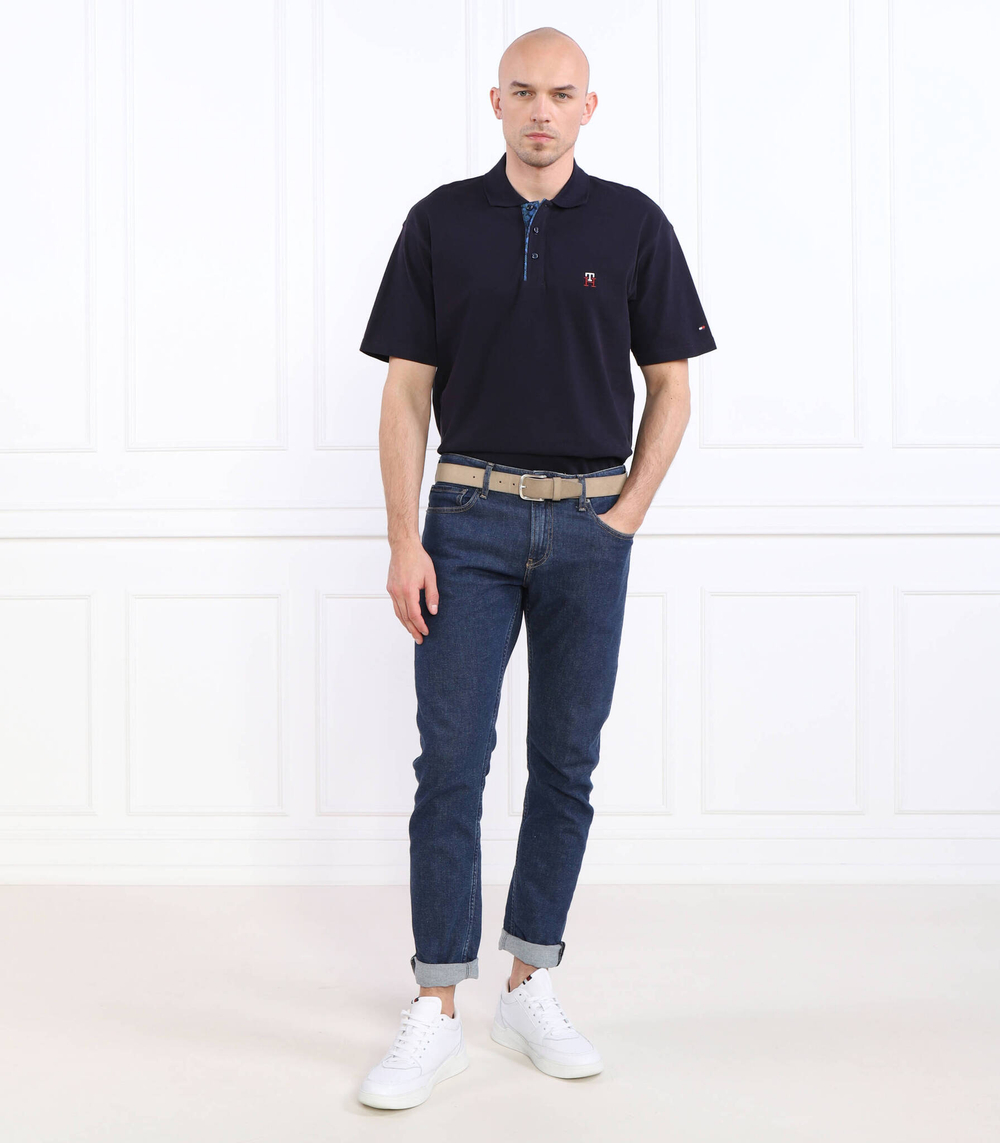 Поло MONOGRAM PLACKET ARCHIV Tommy Hilfiger - темно-синий(MW0MW30785)