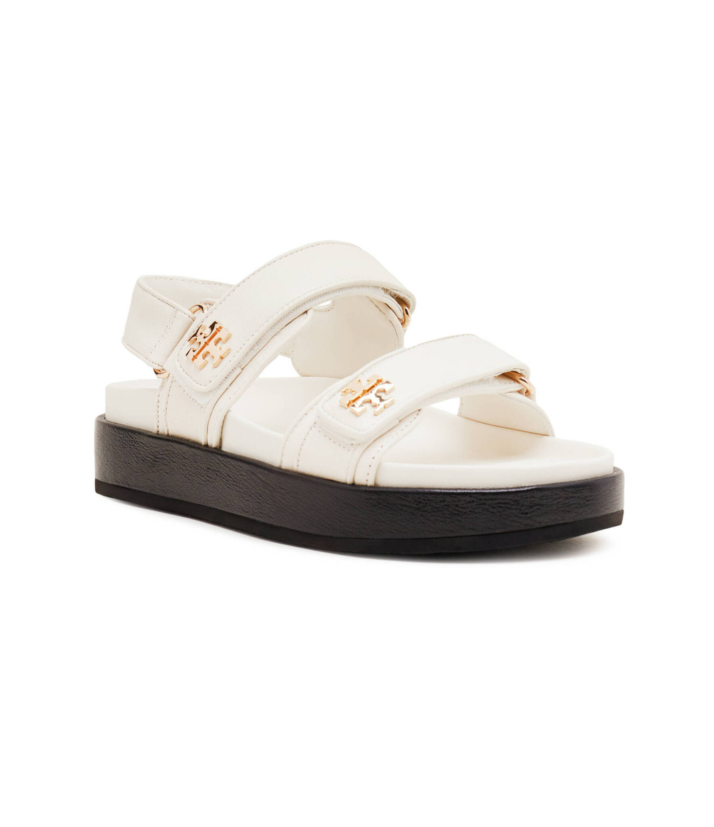 Кожаные босоножки kira sport TORY BURCH - белый(144328)