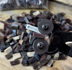 крупный план колотой смальты коричневых оттенков SM-Set-Chocolate-1 ArtWorker