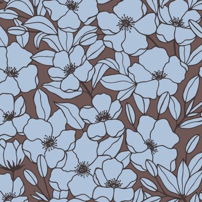 Seamless pattern of flowers.