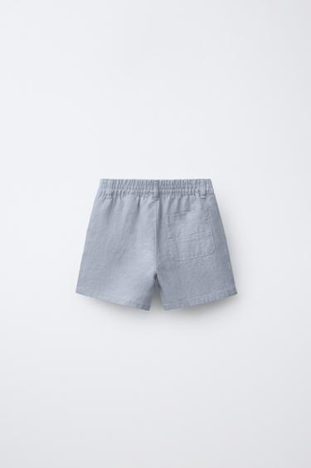 ZARA БЕРМУДЫ ИЗ 100% ЛЬНА, СИНИЙ